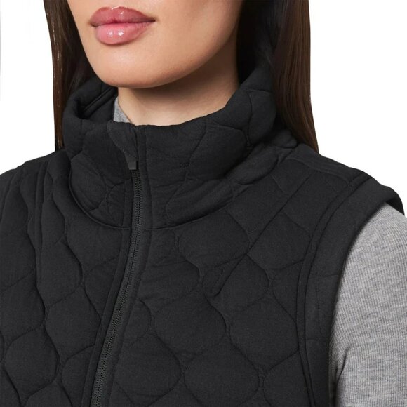NEW Kirkland Signature Women's XXL Quilted Vest Black 2-Way Stretch Full Zip - Picture 3 of 11